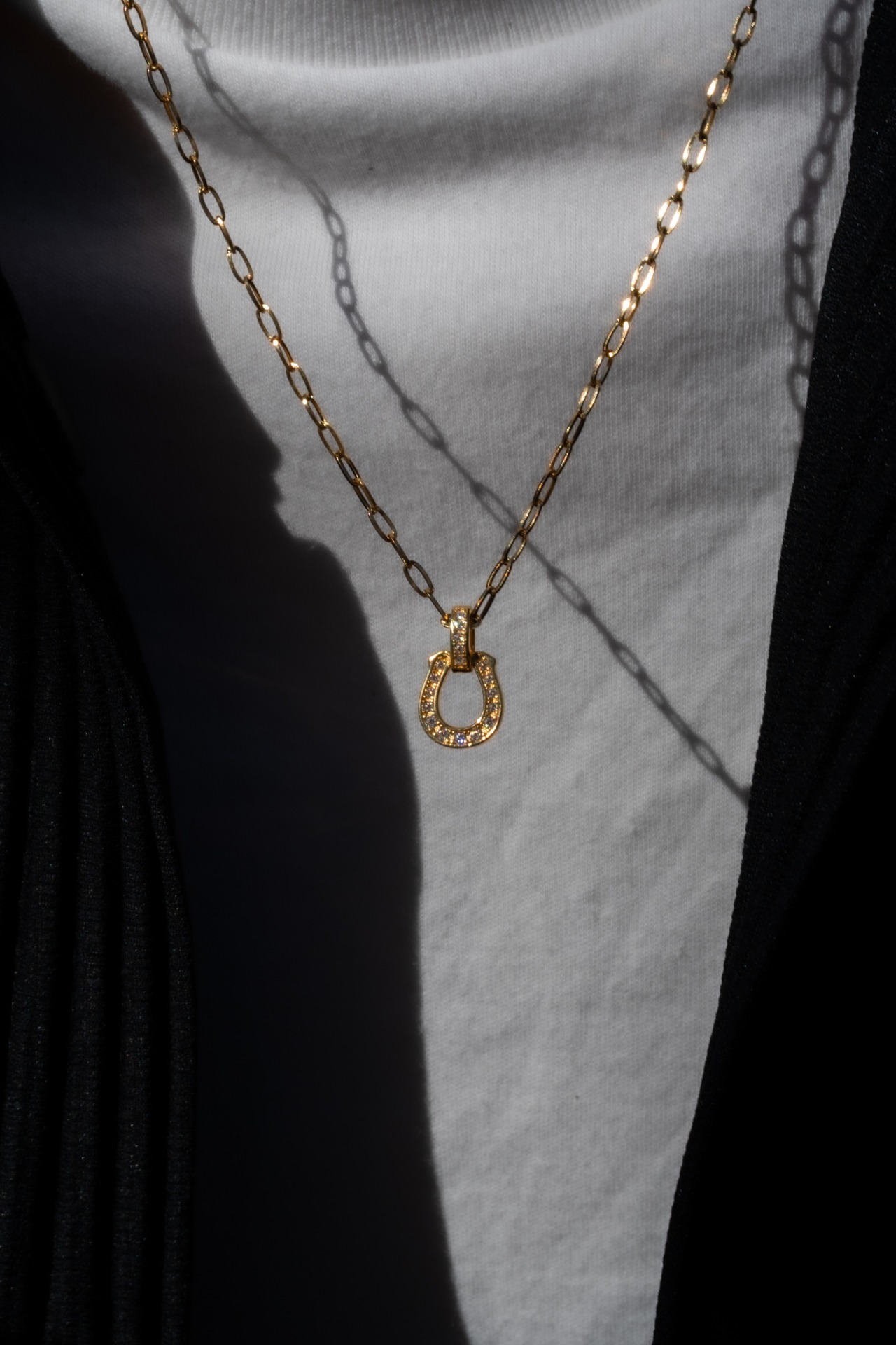 【Horse Dia Necklace】medium / GOLD