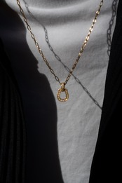 【Horse Dia Necklace】medium / GOLD