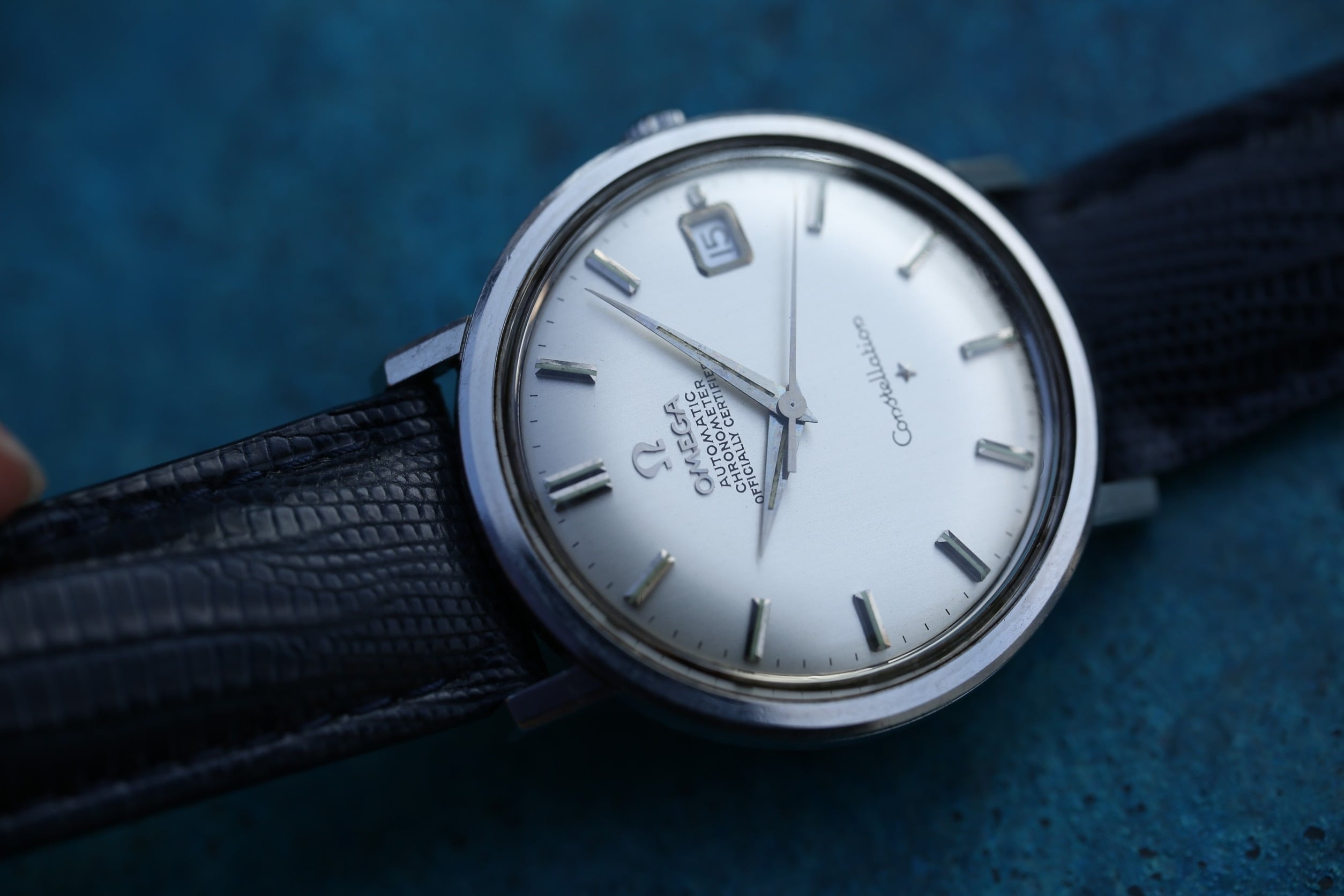 OMEGA】 1966年製 コンステレーション デイト ボンベダイヤル 格納竜頭