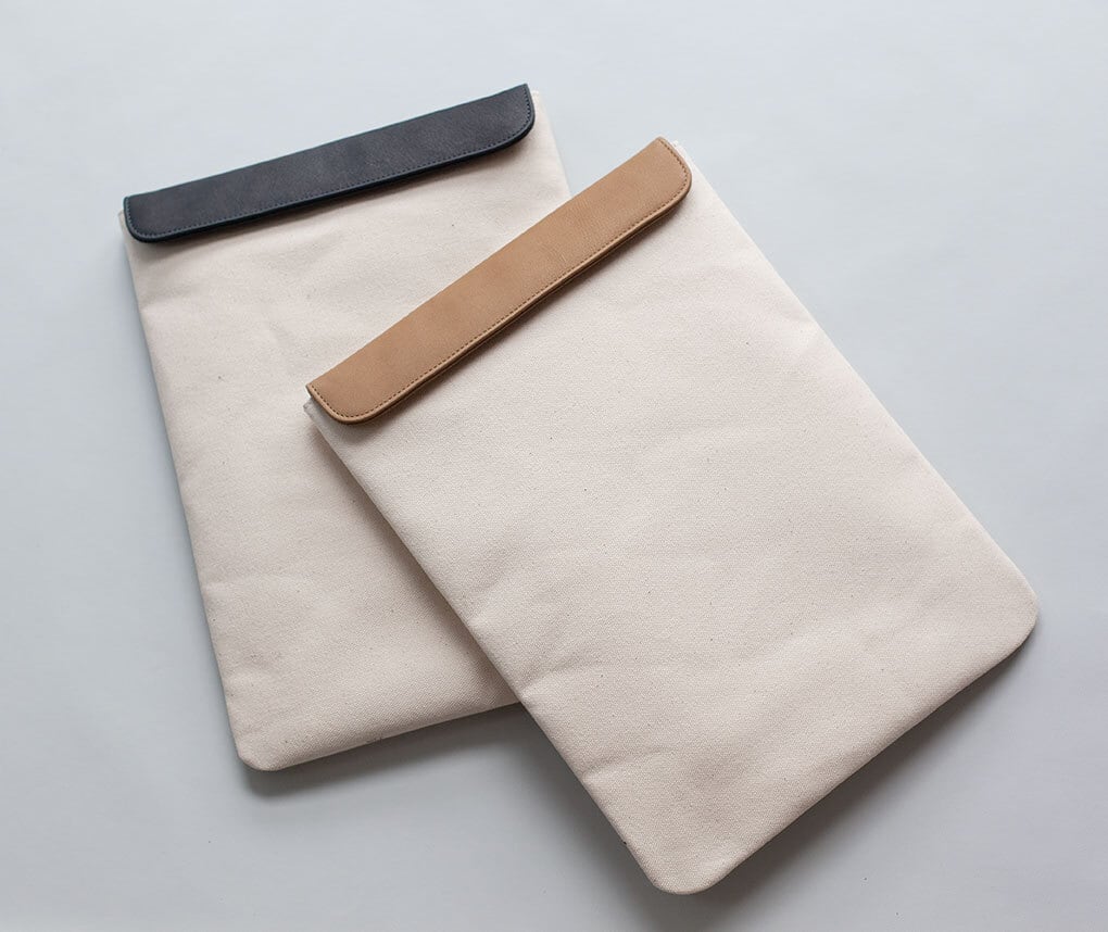 【キャンバス×サステナブルレザー】PC&タブレットケース