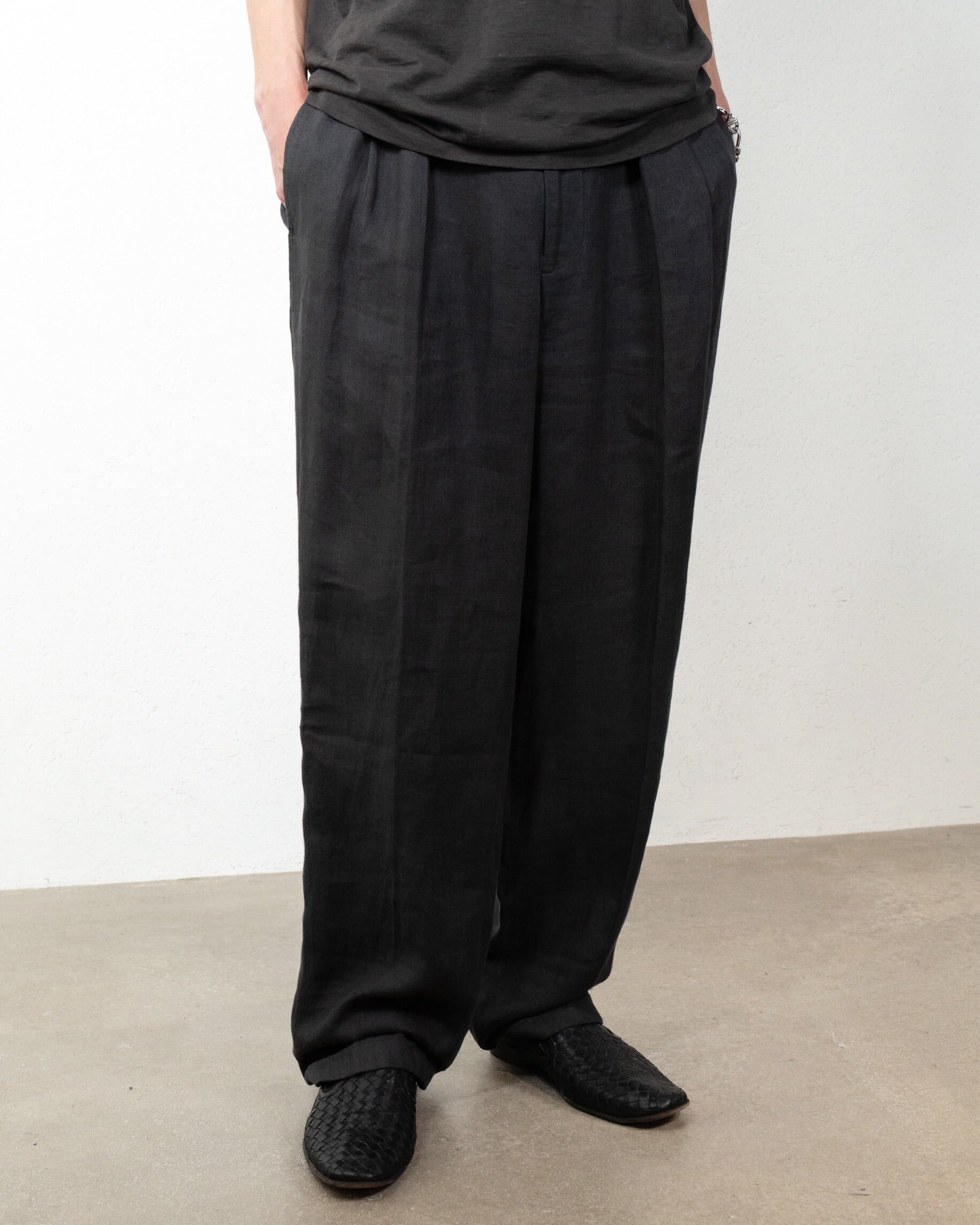 90's Polo by Ralph Lauren IN-TUCK Wool Slacks W35 90年代 ポロ