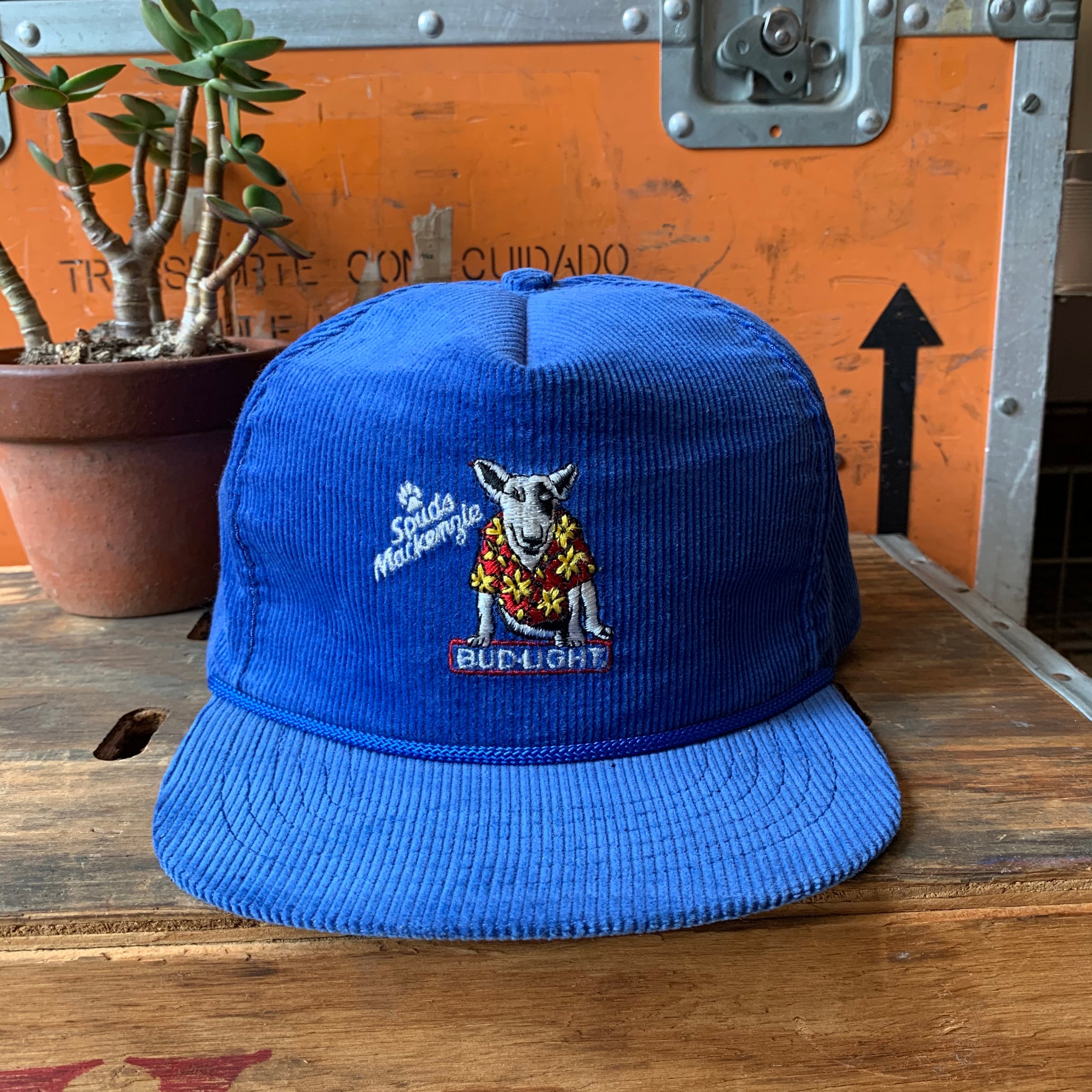 Circa 1980's "BUD LIGHT" Corduroy Trucker Hat