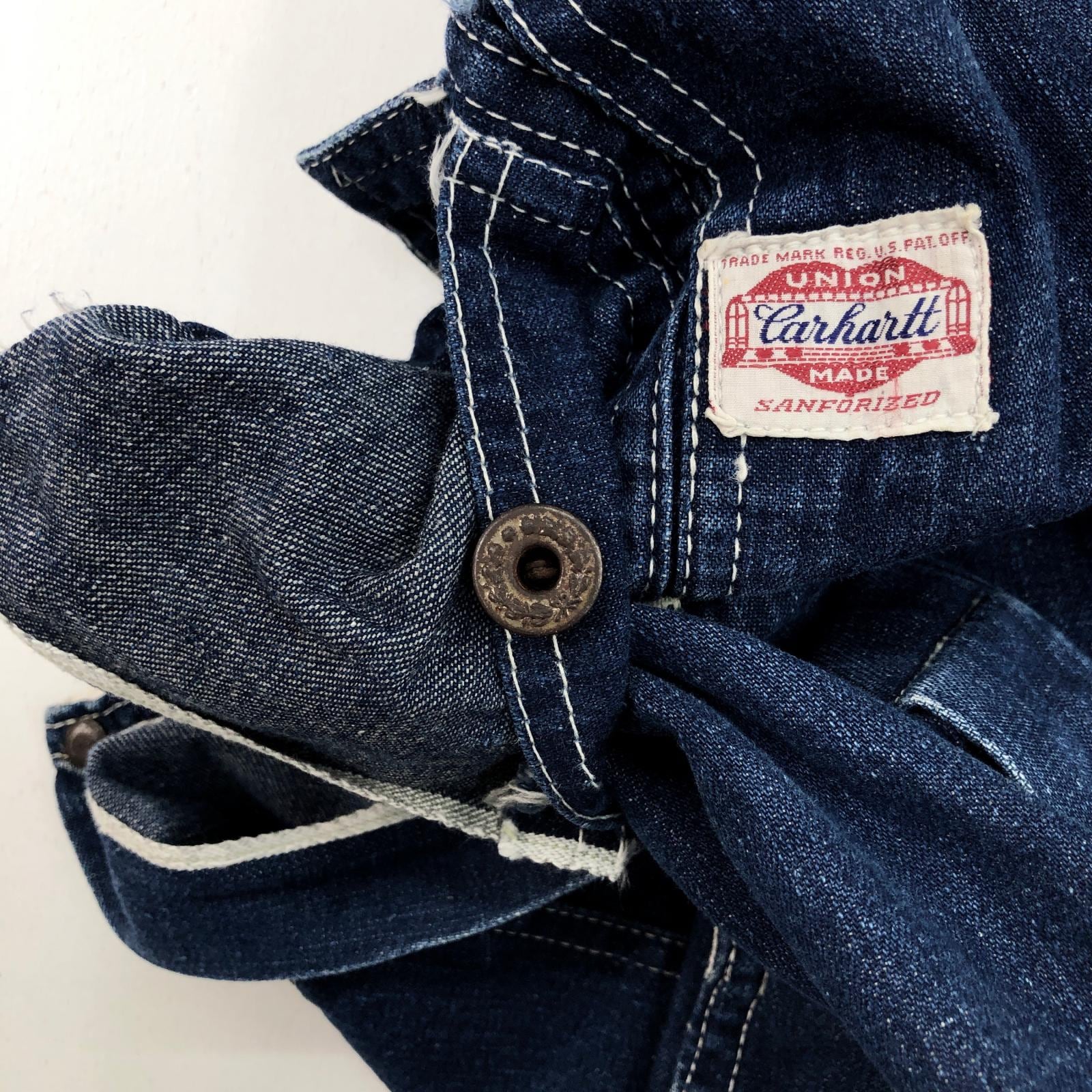 CARHARTT カーハート 40- 50年代 デニム オーバーオール OVERALL 刺繍