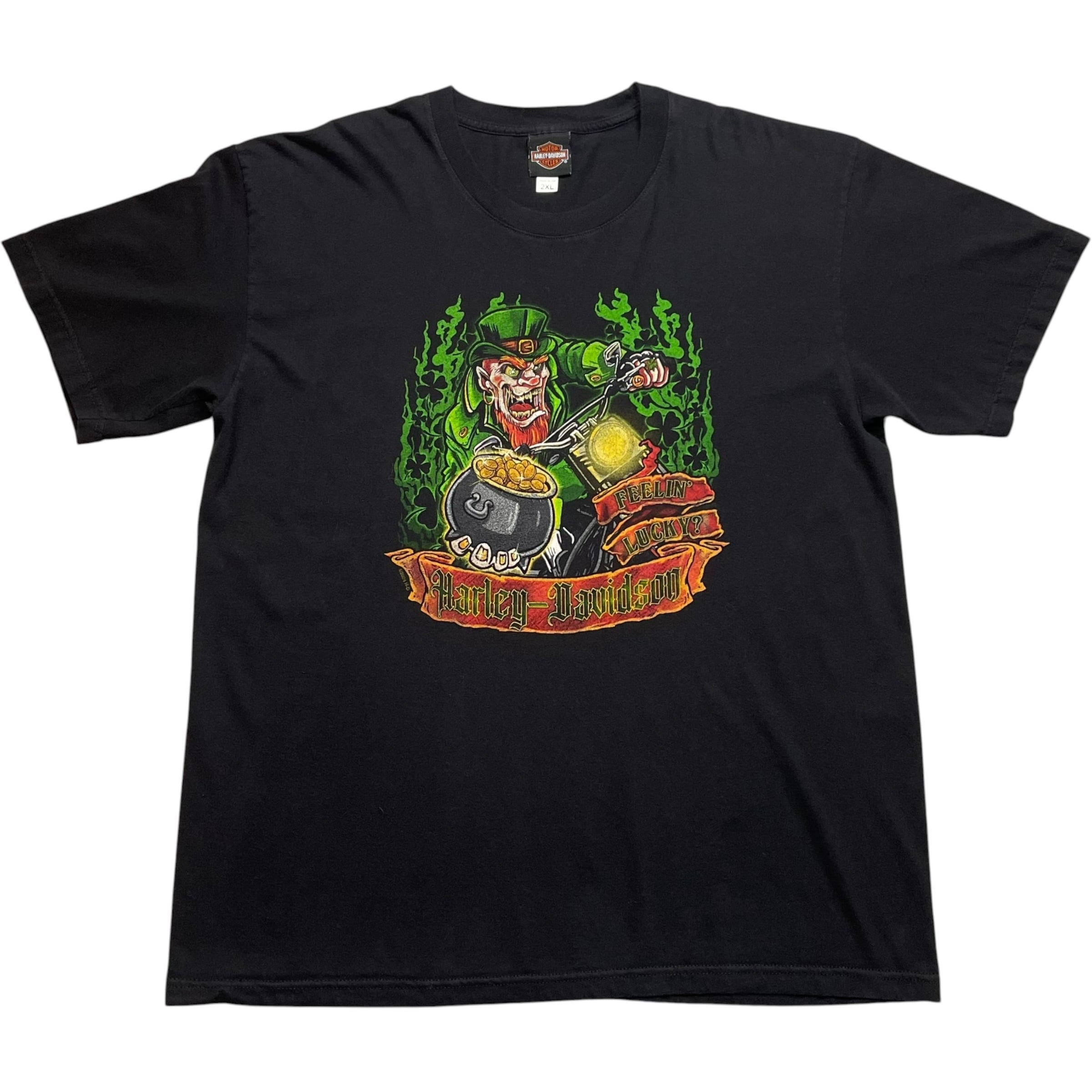 《XXL》 Harley-Davidson ハーレーダビッドソン Tシャツ 両面プリント BOXシルエット ブラック USA製 no.10258