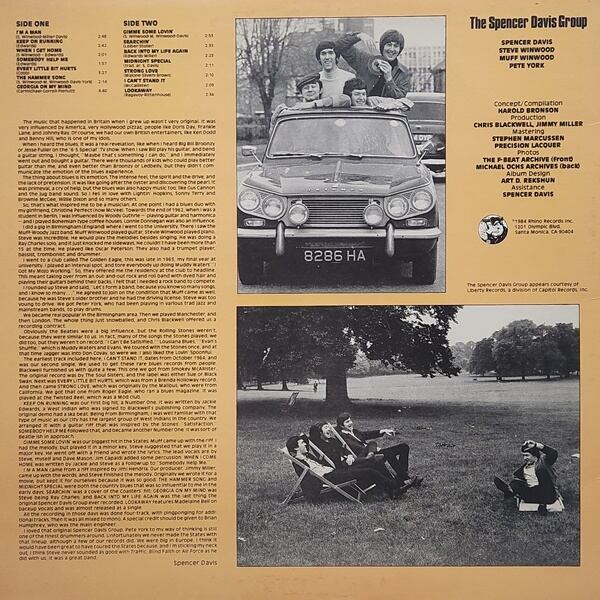 The Spencer Davis Group / Best Of The Spencer Davis Group [RNLP 117] - 画像2