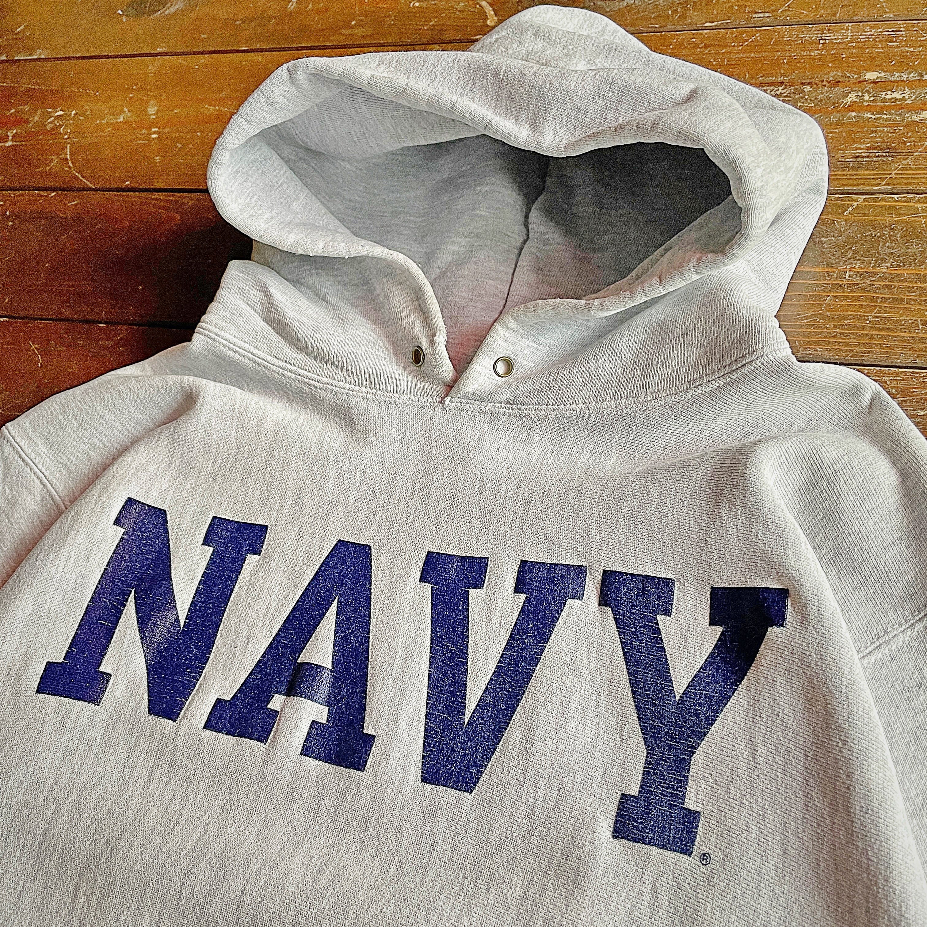 90s Champion Reverse Weave 〝U.S. NAVY 〟Print hoodie Size LARGE | Rassic  powered by BASE