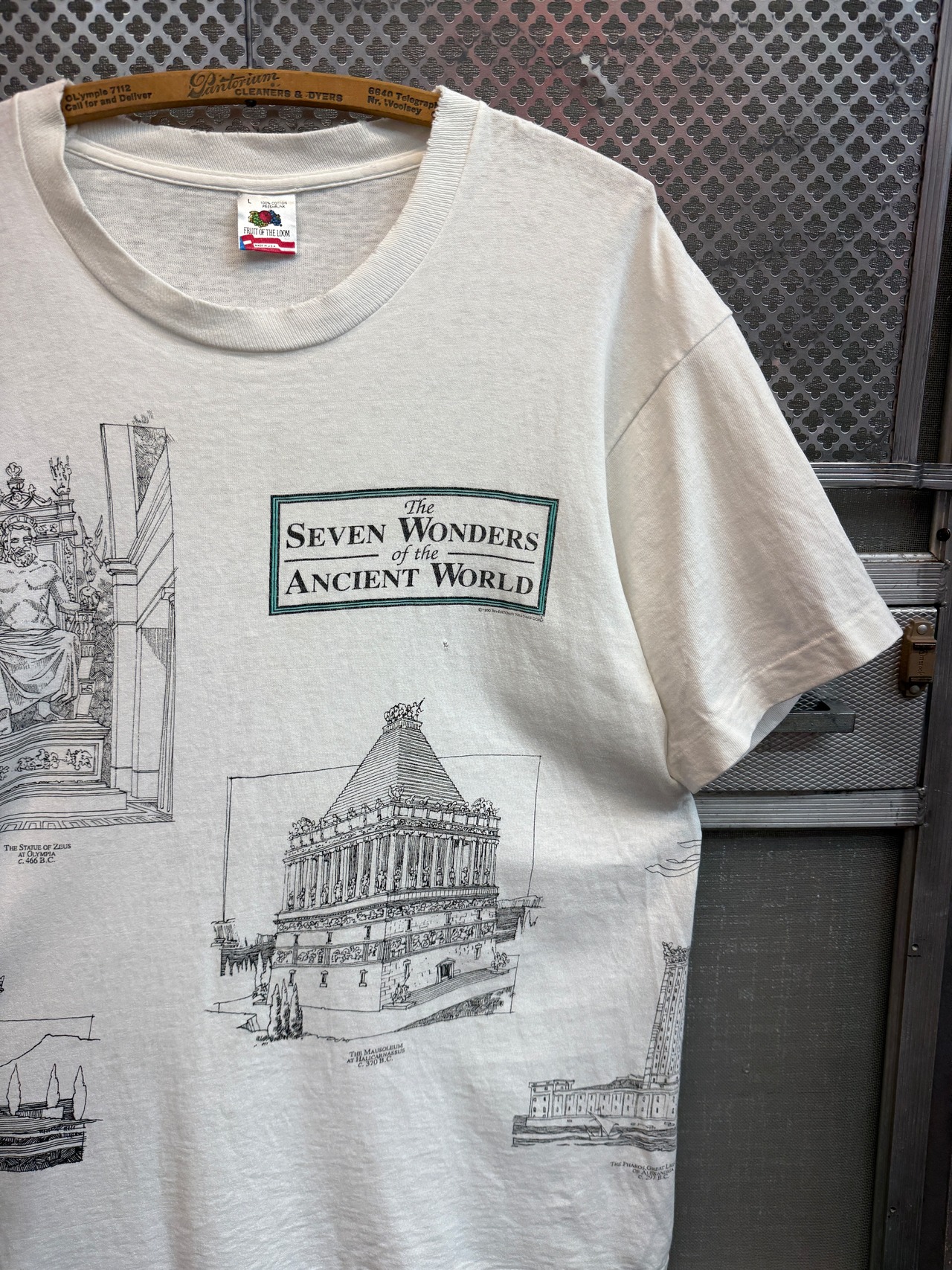 90s 古代世界の七不思議 / Fruit of the Loom made in usa・画像13