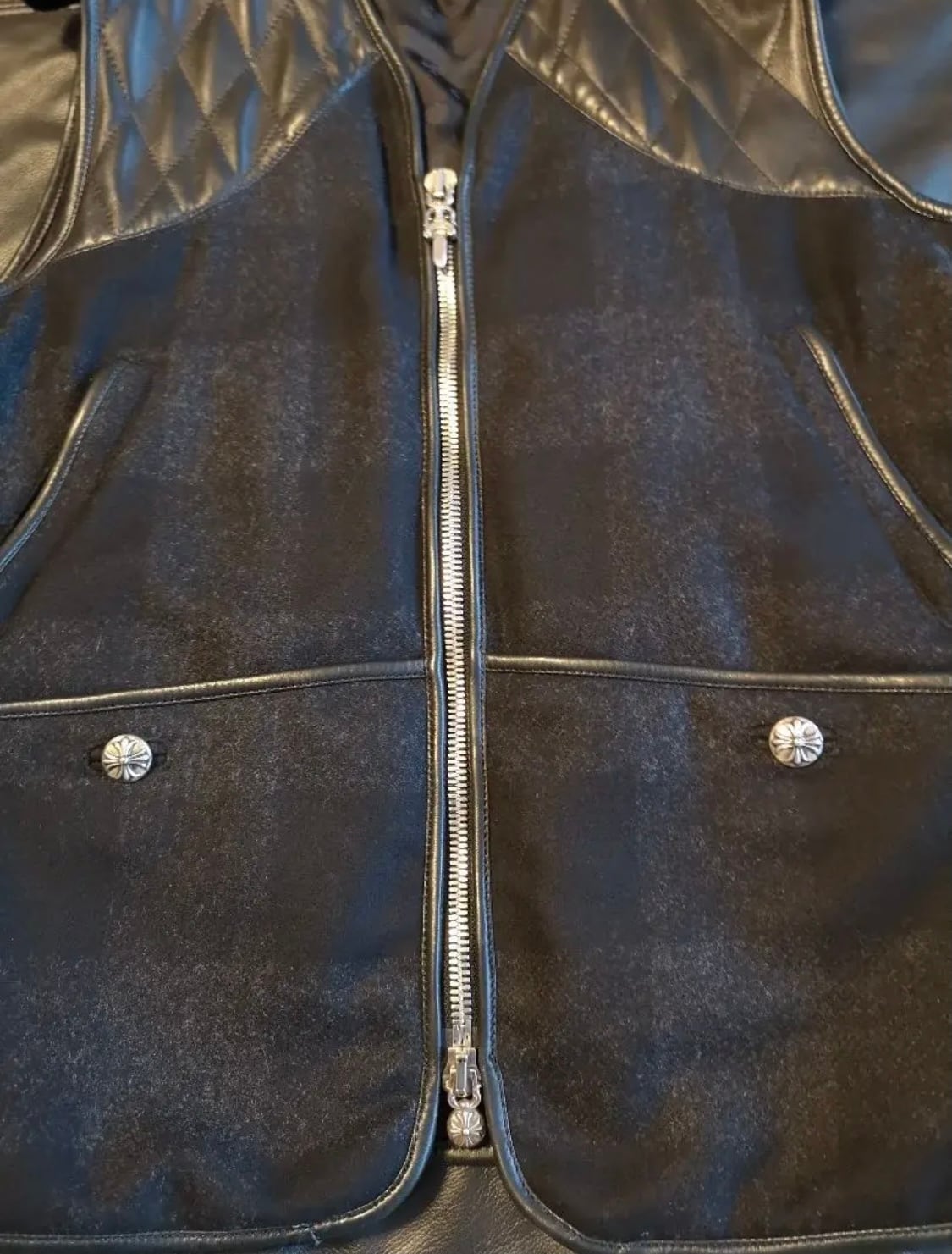 CHROME HEARTS クロムハーツ レザーベスト Shooting Gilet | Pay ID