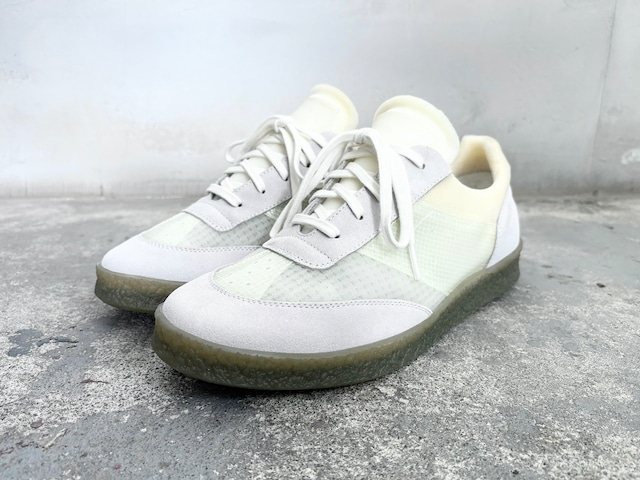 MM6 Maison Margiela Suede panel sneakers WHITE/GRAY/IVORY MADE IN ITALY