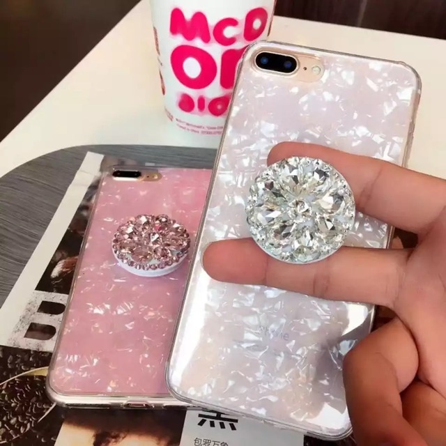 ★送料無料★ 5色 ビジュー ストーン デコ デコレーション スマホリング バンカーリング  落下防止