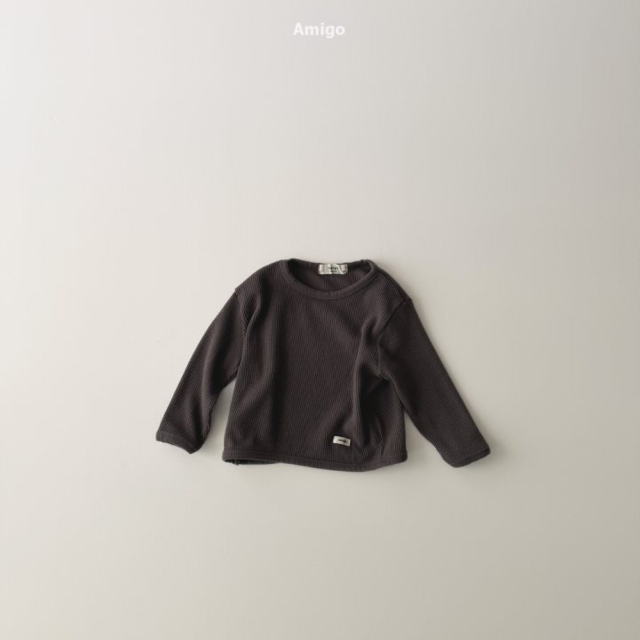 Amigo 26/SS ワッフル刺繍カットソー