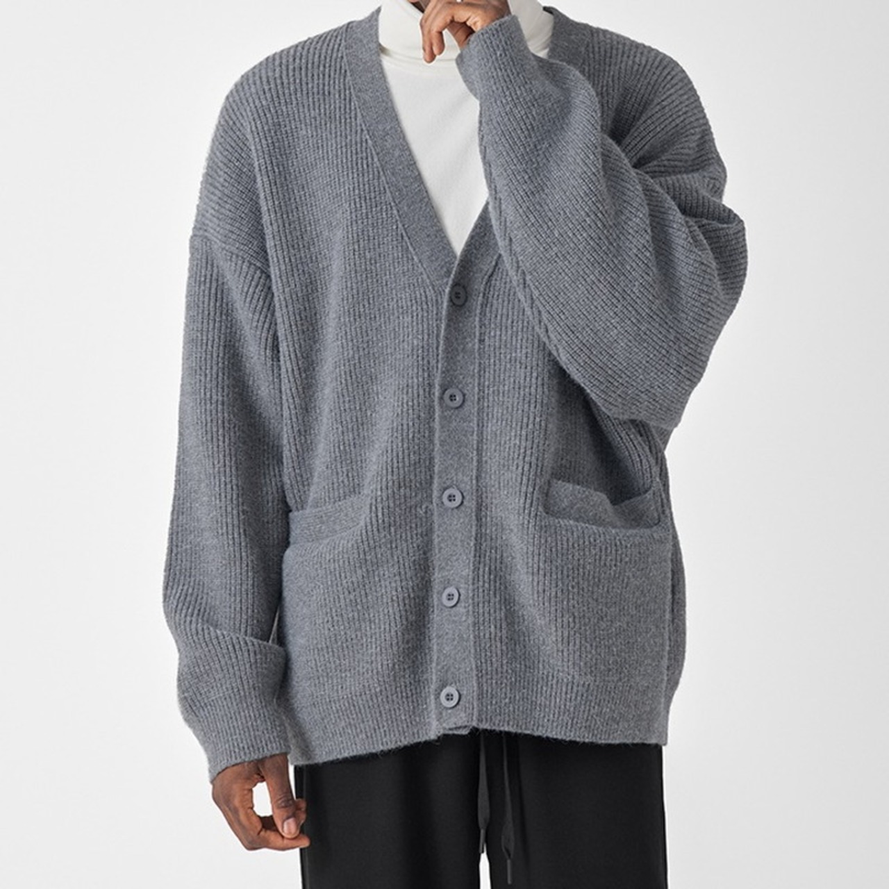 ネックルーズロンギッシュカーディガン　948