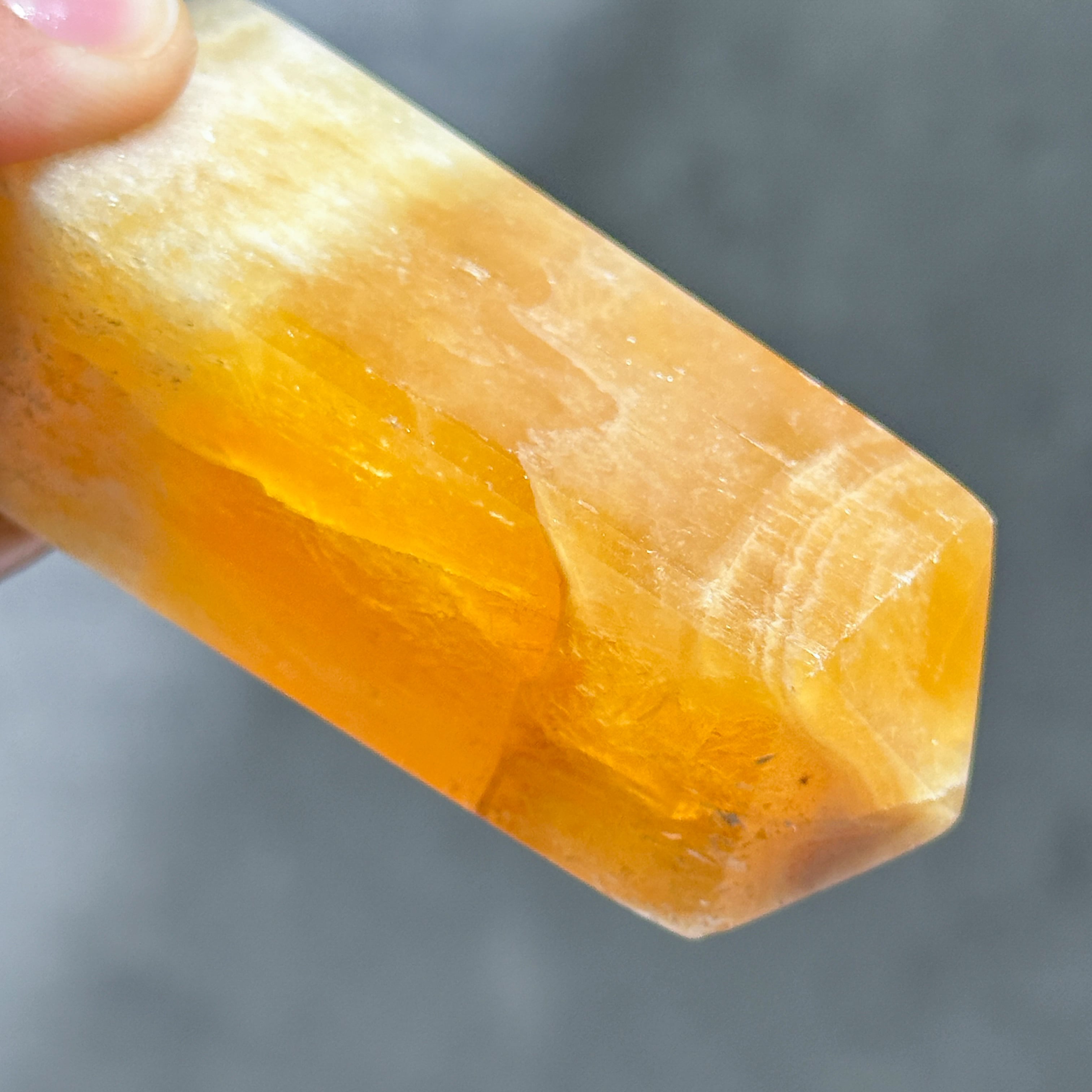 オレンジカルサイト タワー型61◇ Orange Calcite ◇天然石・鉱物