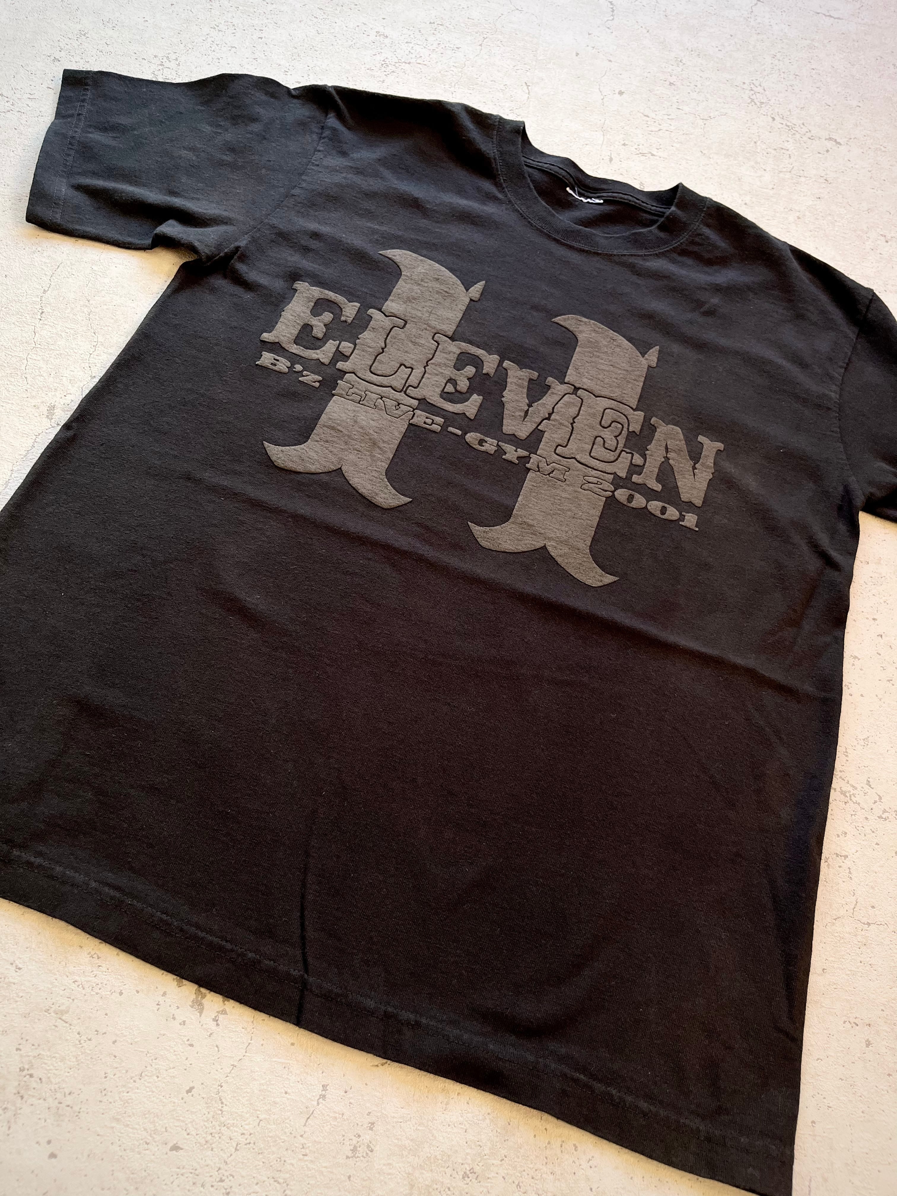 01s B'z ELEVEN LIVE GYM PRINT TEE OLD VINTAGE 2001年 Bz ライブ