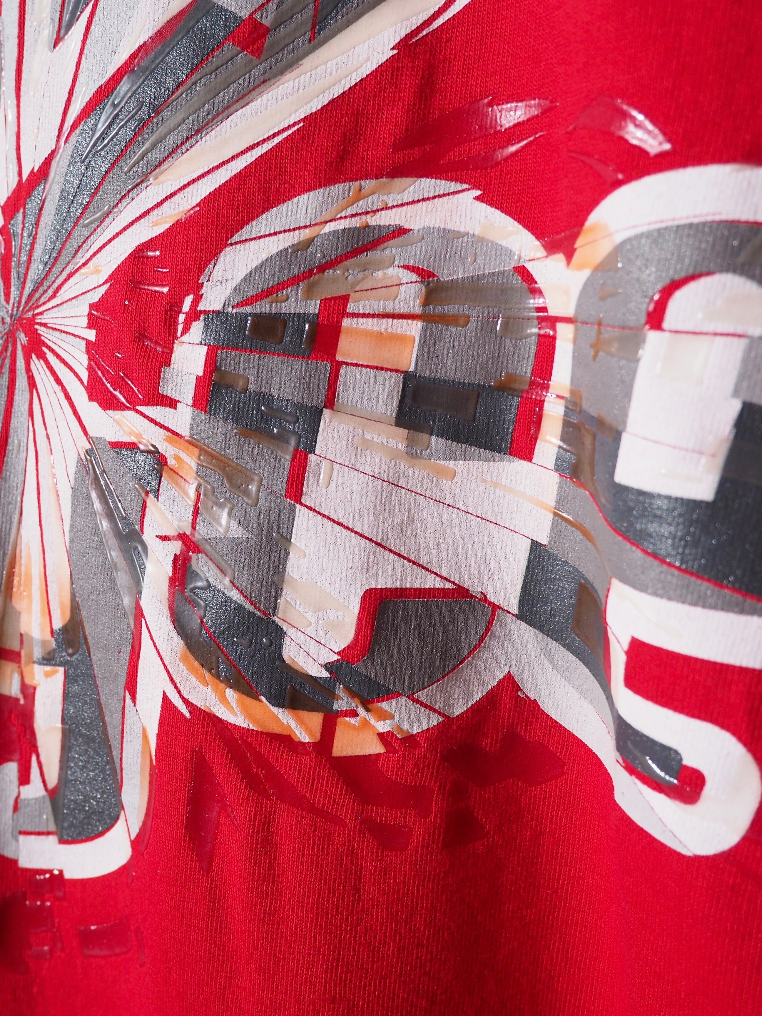 " Special - Made in USA " ” enyce ” Crash logo Printed vintage loose Tee