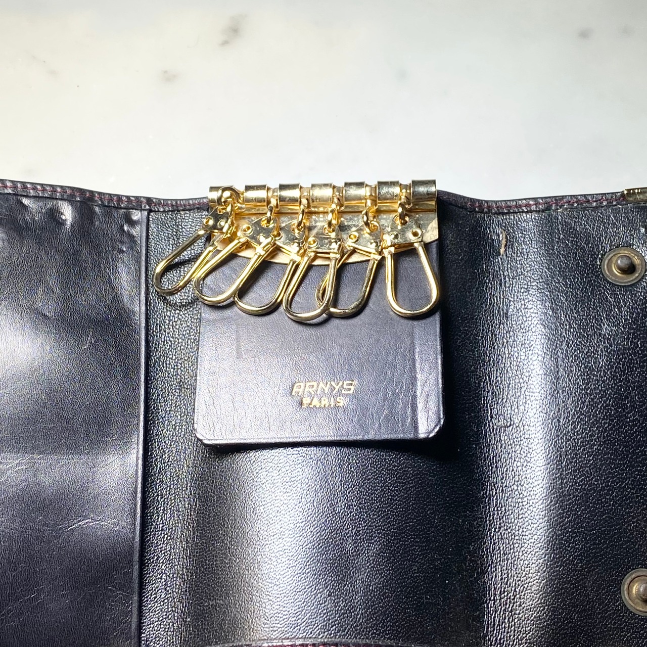 ARNYS black leather key-case
