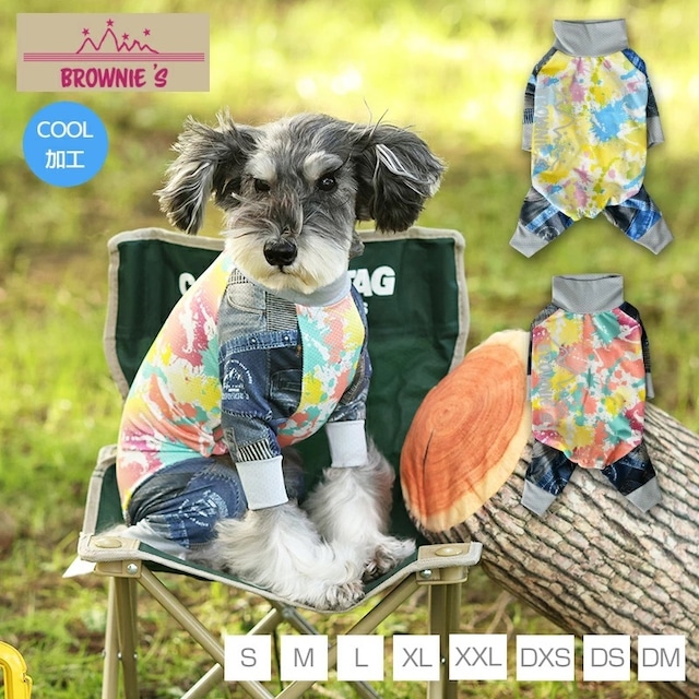 インク柄メッシュアクロン S/M/L/XL/XXL BROWNIE'S-ブラウニーズ- 犬服 ドッグウェア トイプードル チワワ ポメラニアン BR23SS