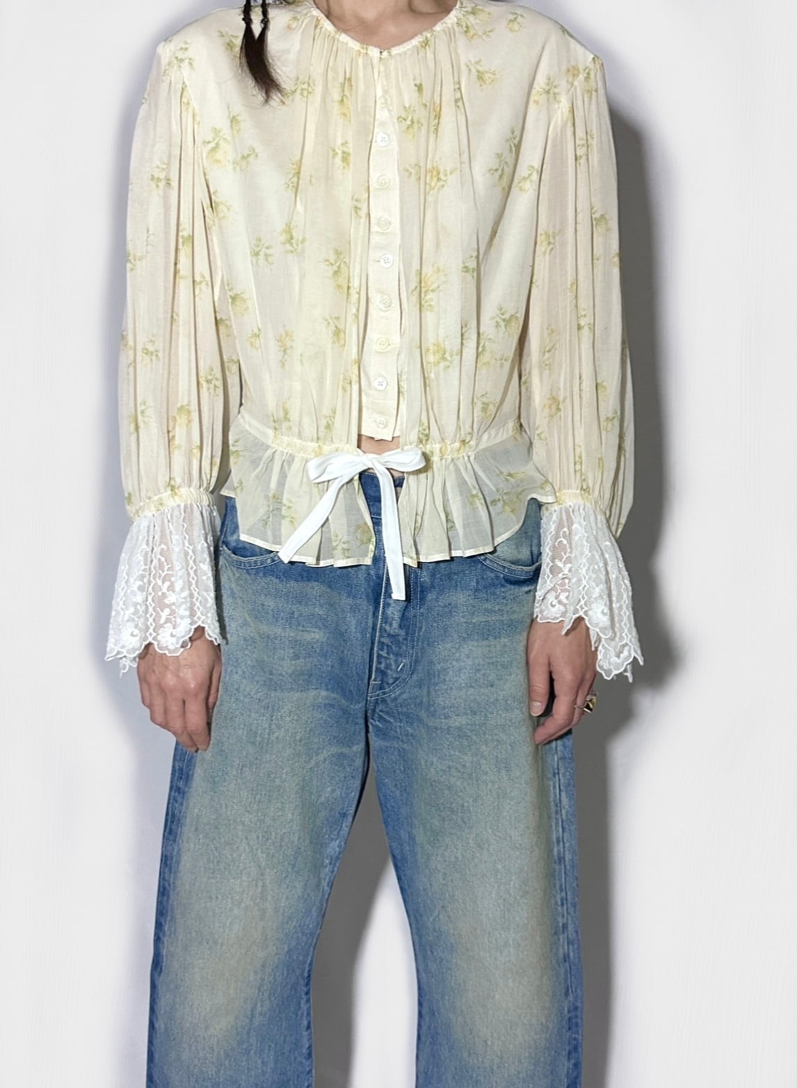 FUMIKA_UCHIDA  [FLOWER PRINTED LEYERED BLOUSE]