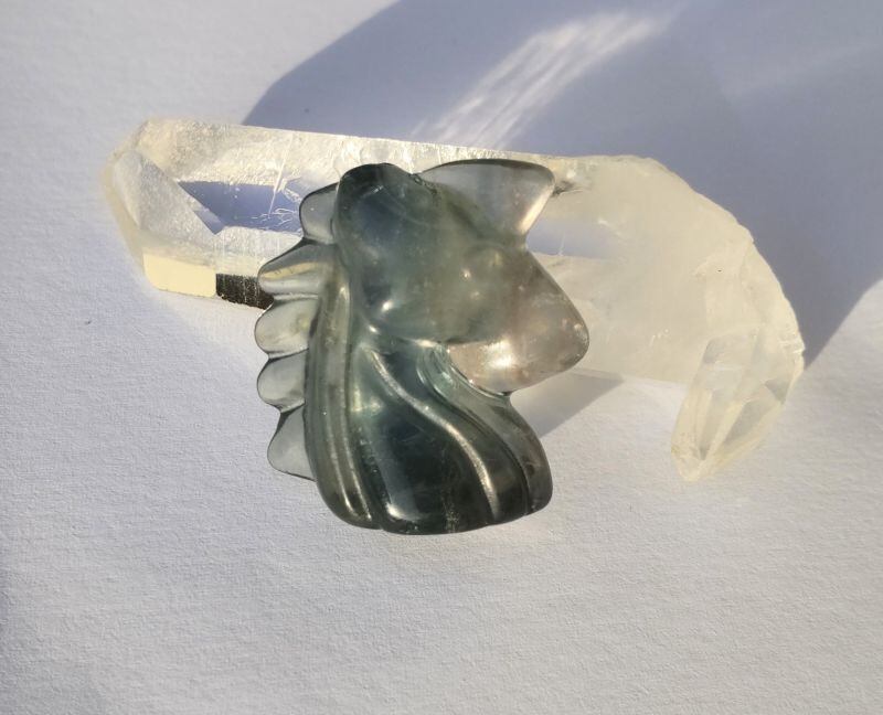 ∞フローライト・ユニコーン(ブルー&イエロー)