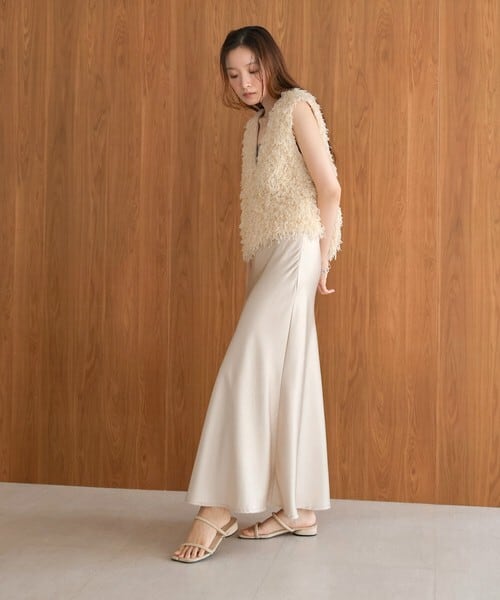 satin low skirt