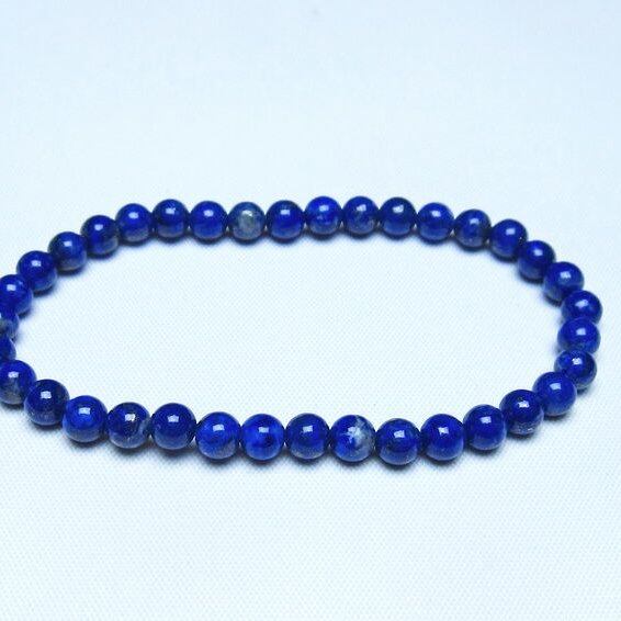 ラピスラズリ ブレスレット 5mm 一点物 メール便可 [M便 1/10] 111-48390