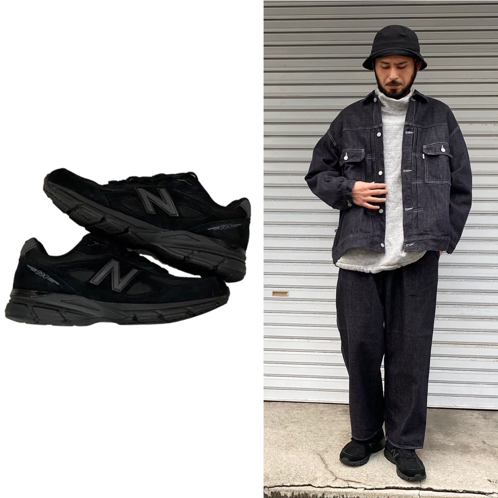 NEW BALANCE M990BB4 BLACK 27.5cm D 08244 | BRAND BUYERS OSAKA