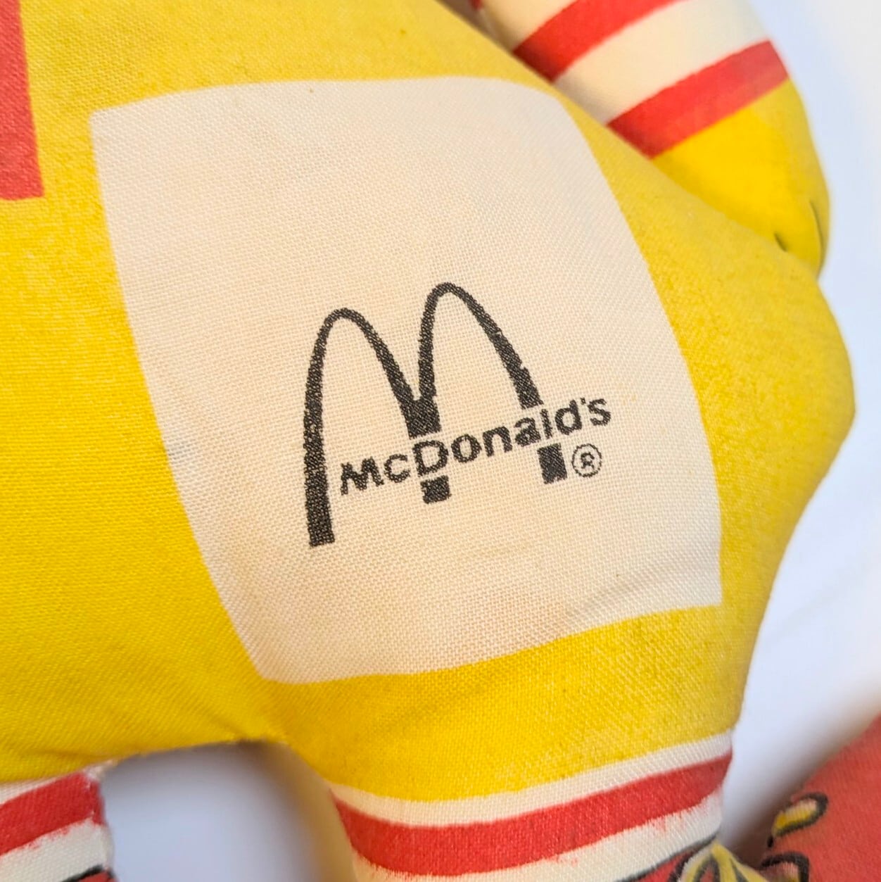 ☆VINTAGE 80'☆【 McDonald's( マクドナルド ) 】 『 Ronald McDonald / ロナルド・マクドナルド 』ラグドール / ピロードール / ぬいぐるみ 〚アメリカン雑貨 アメトイ〛