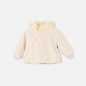 my little cozmo/Organic corduroy baby coat/Stone/TRUE247