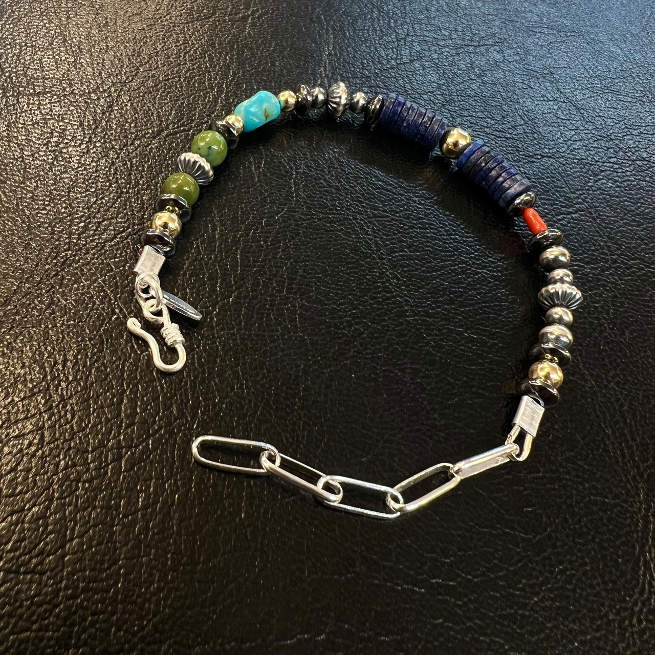 ブライト（Bright）ブレスレット（Wave Lapis Lazuli) 17〜22cm - 3