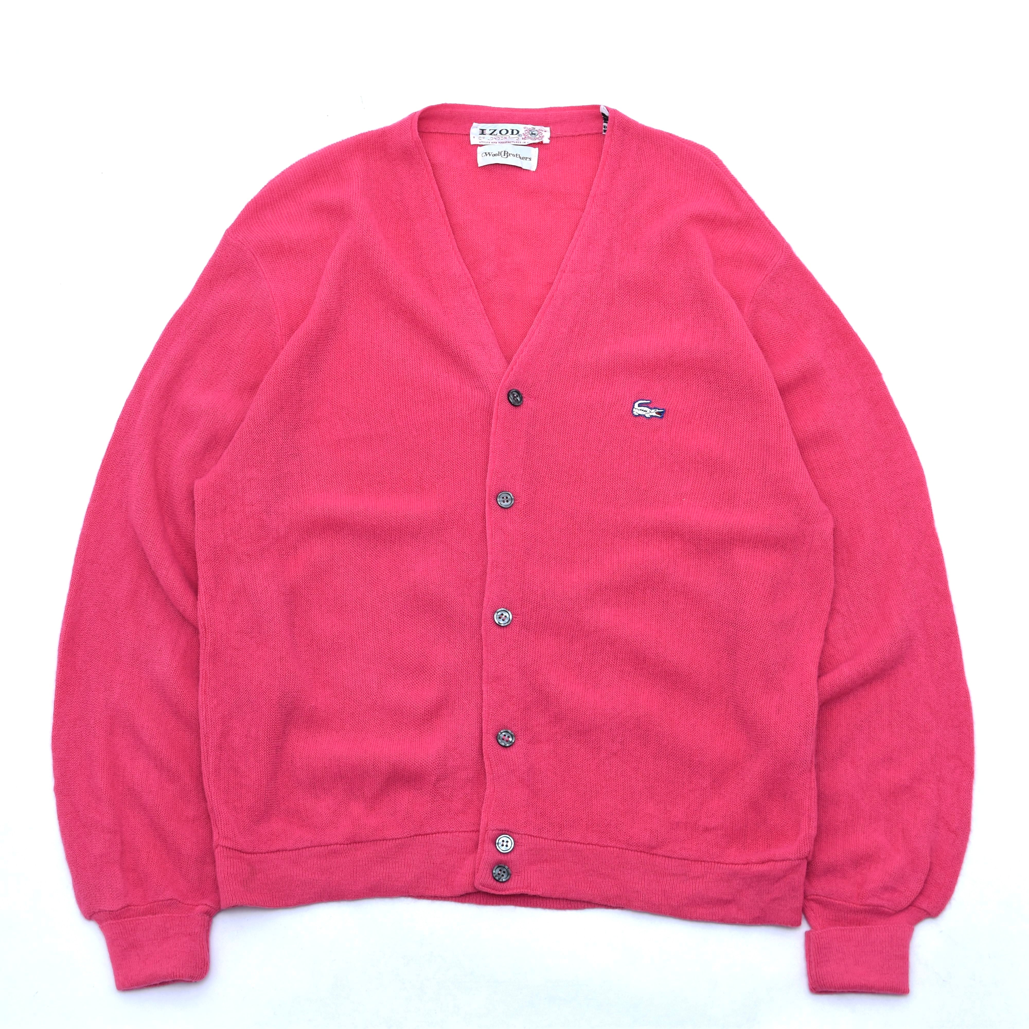 60s IZOD OF LONDON LACOSTE knit cardigan | 古着屋 grin days