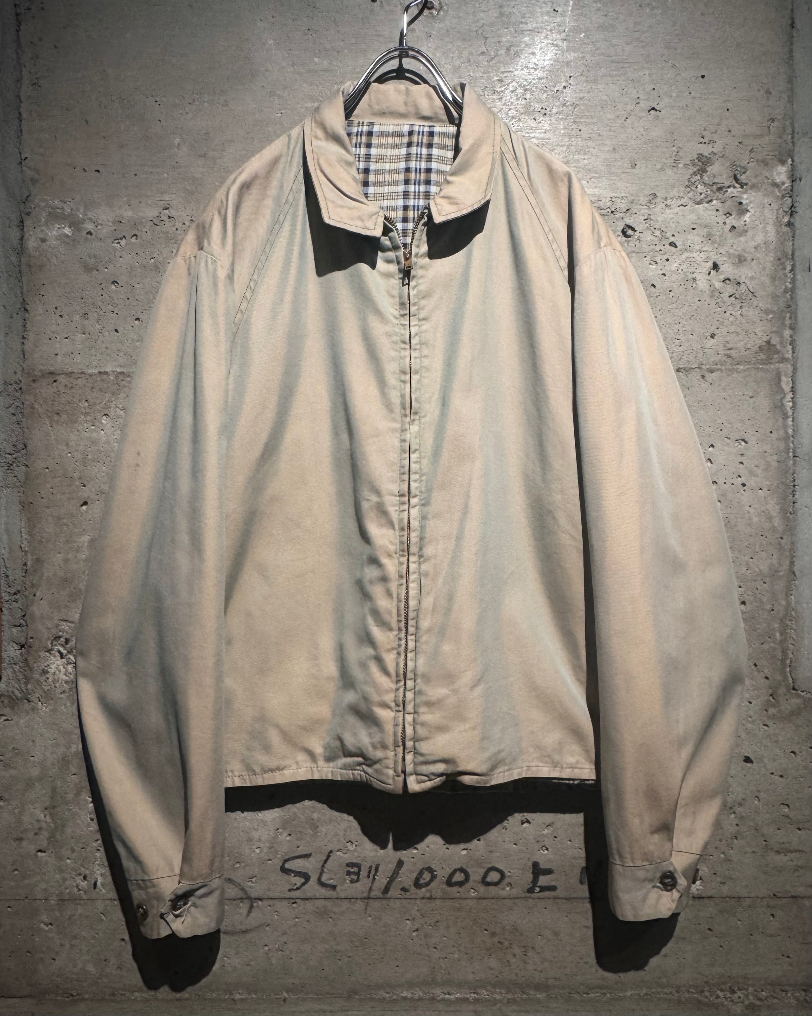 T*A様 60s リバーシブル レーヨン ギャバ ジャケット チェック Caka】60's “Reversible” “玉虫” × Check Vintage Harrington Jacket