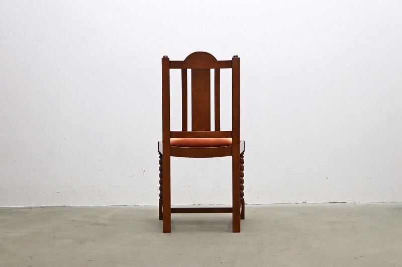 クラシカル オーク材 ダイニングチェア ツイストレッグ 椅子 楢 4