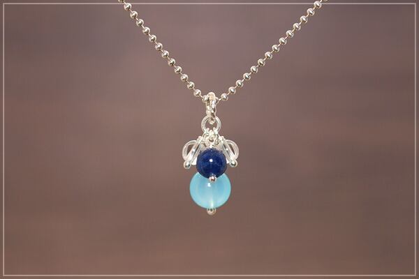 高品質カイヤナイト使用 アクアマリン・ブルーカルセドニー・水晶 ブレスレット シーブルーカルセドニー ブレスレット アクアマリン フロー