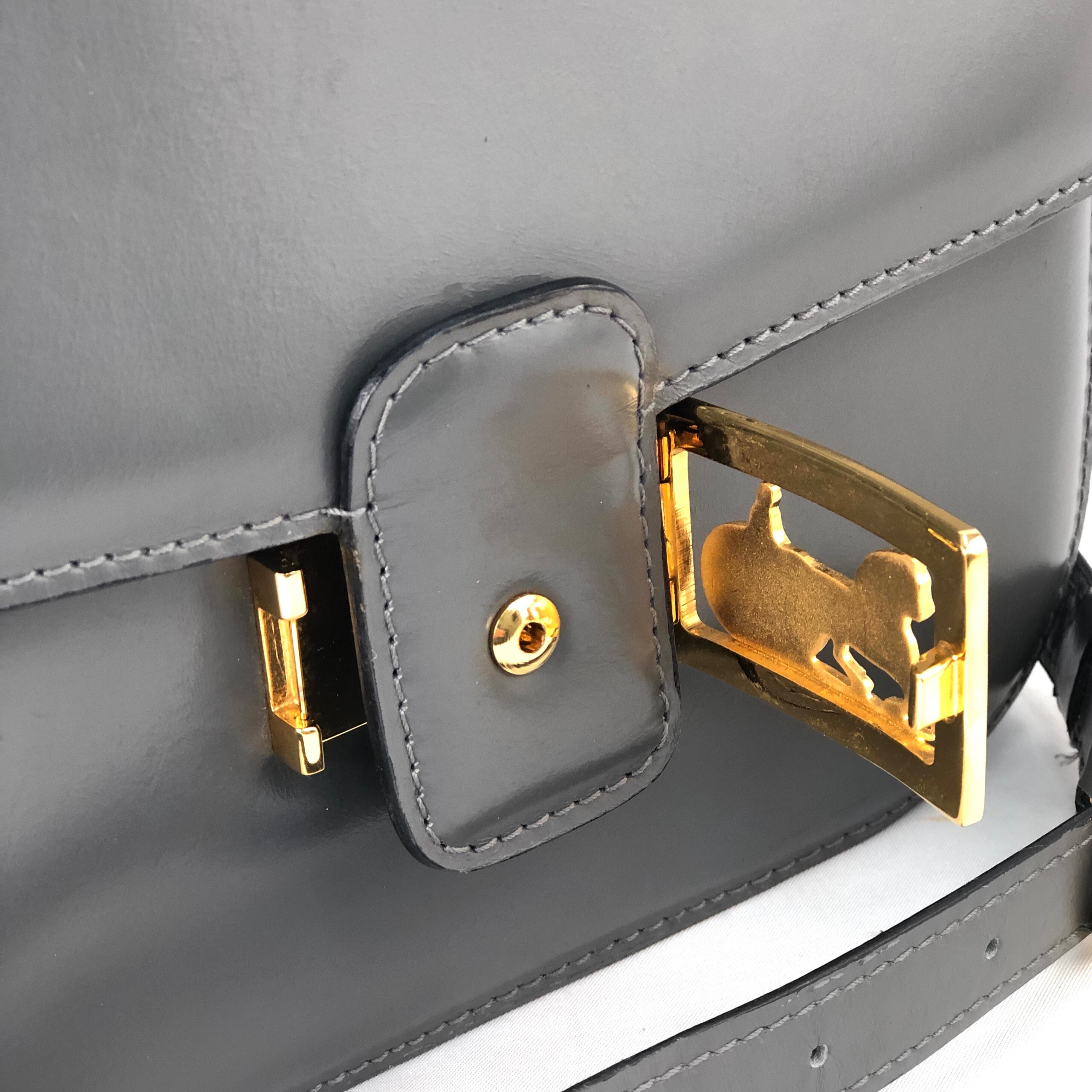 CELINE セリーヌ 馬車 ホースキャリッジ レザー ショルダーバッグ