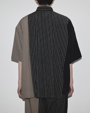 CONTROLLA+ multi  asymmetry short sleeve shirt