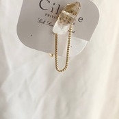 cilsoie：gem片耳ピアス／イヤリング