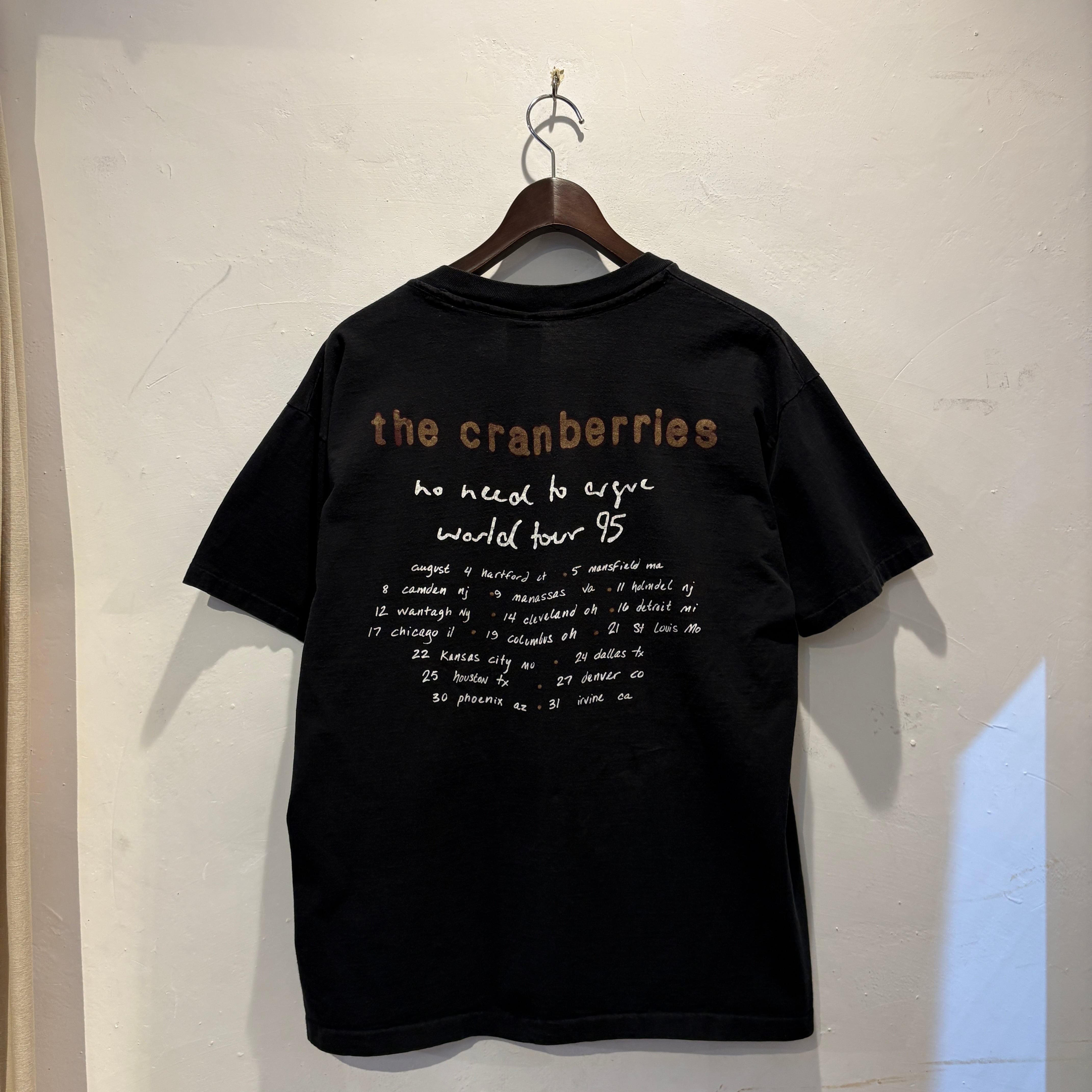 ヴィンテージ　バンドTシャツ The Cranberries クランベリーズ 超希少☆” 90s the cranberries Band Tee size:XL (BLACK) ザ
