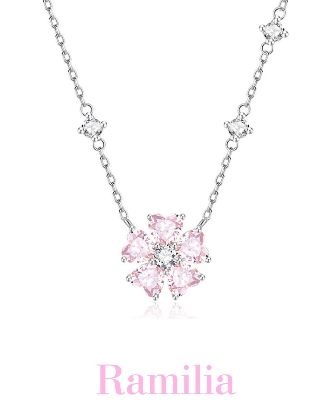 ラブピンクブロッサムネックレス R2406011