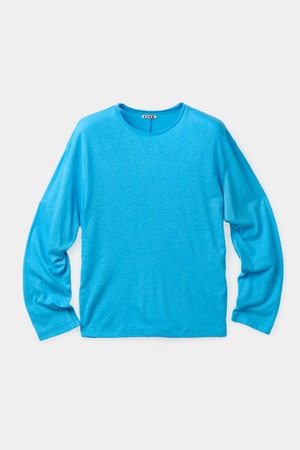 [COOR] Linen Blend Long Sleeve T-Shirt (Blue Opal) 正規品 韓国ブランド 韓国通販 韓国代行 韓国ファッション クール クーア クアー COOR 日本 店舗
