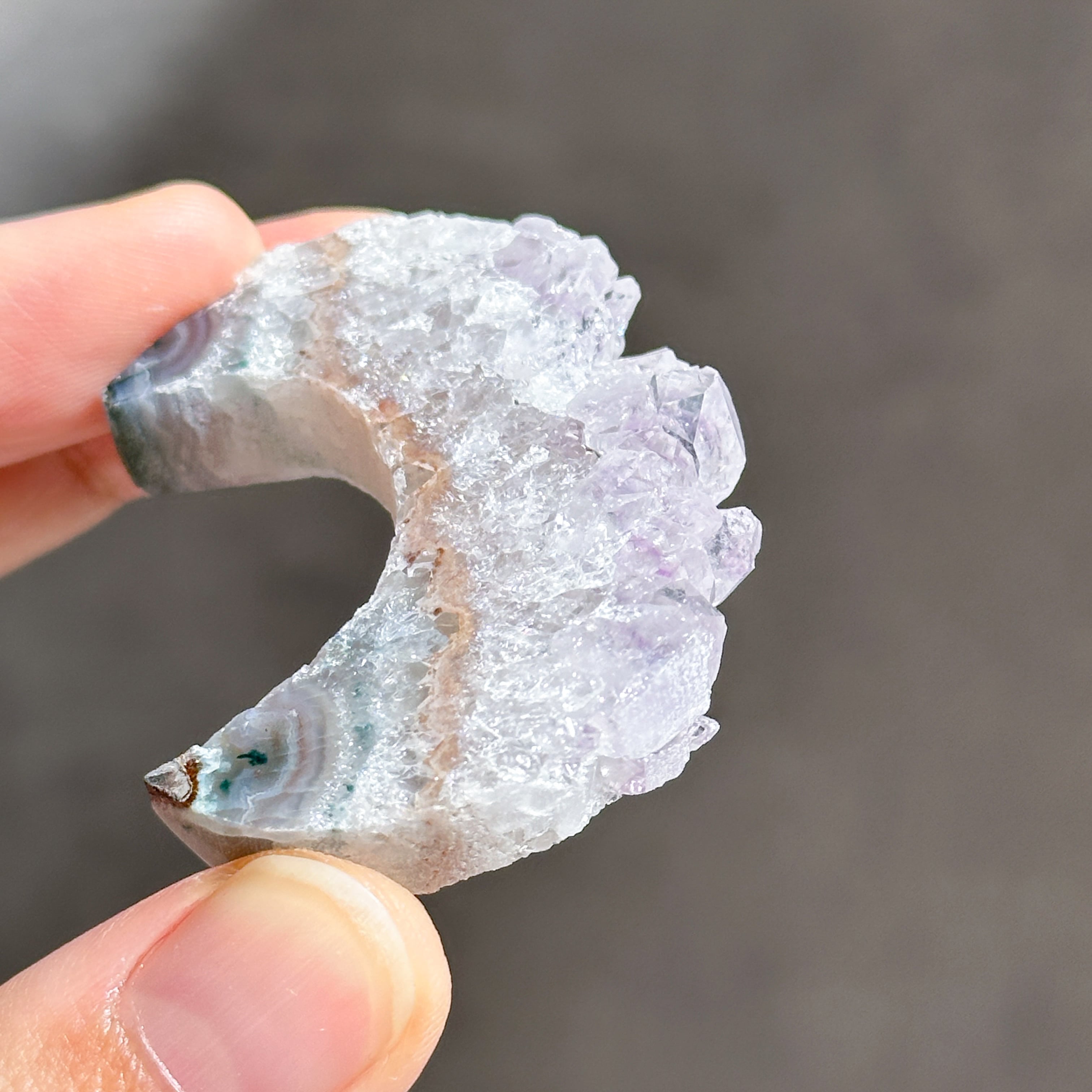 アゲート×アメジスト 月82◇ Agate × Amethyst ◇天然石・鉱物