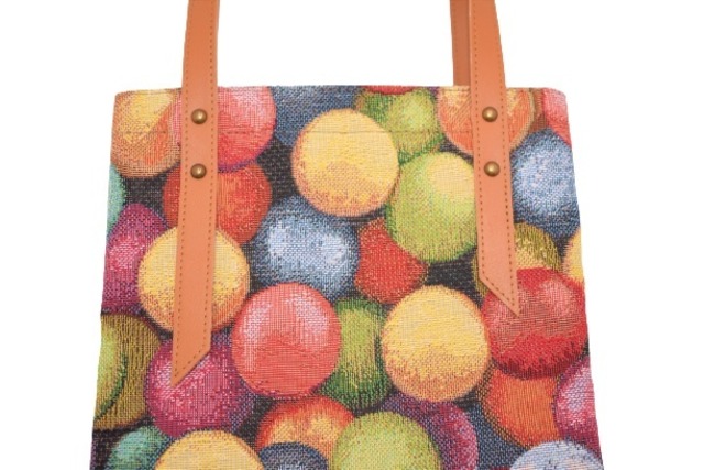 [JERI MARL] ゴブラン織り トートバッグ ミニ (オーナメント) 工房 手作り 日本製 エコパッケージ MX-0038-320