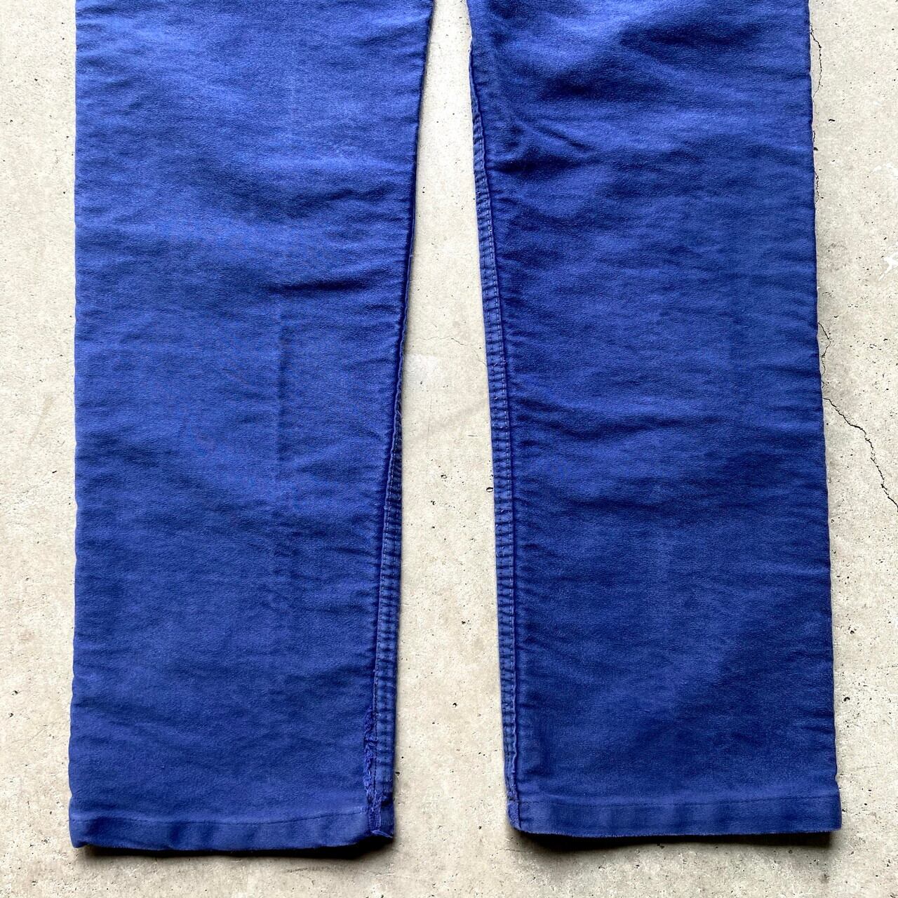 60年代 フランス製 DUBURE&DEVERCHERE ブルー モールスキン フレンチ 