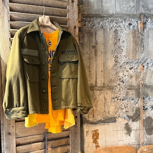 【USED ITEM】STRIPE PATCHWORK LS-TEE/ Color:Yellow Mix.