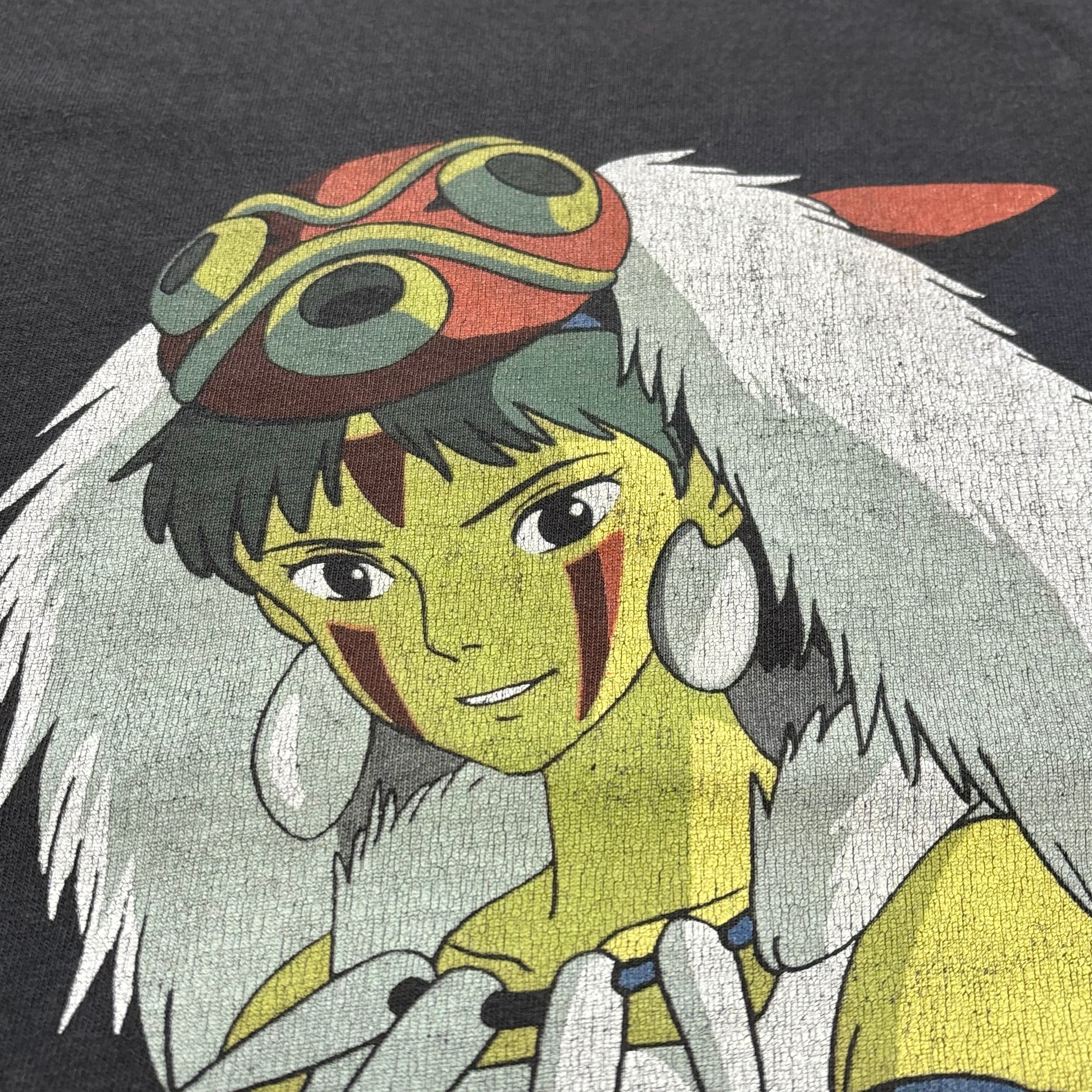 90s もののけ姫＂スマイリングサン＂二ブラヒのL | Humor cloth