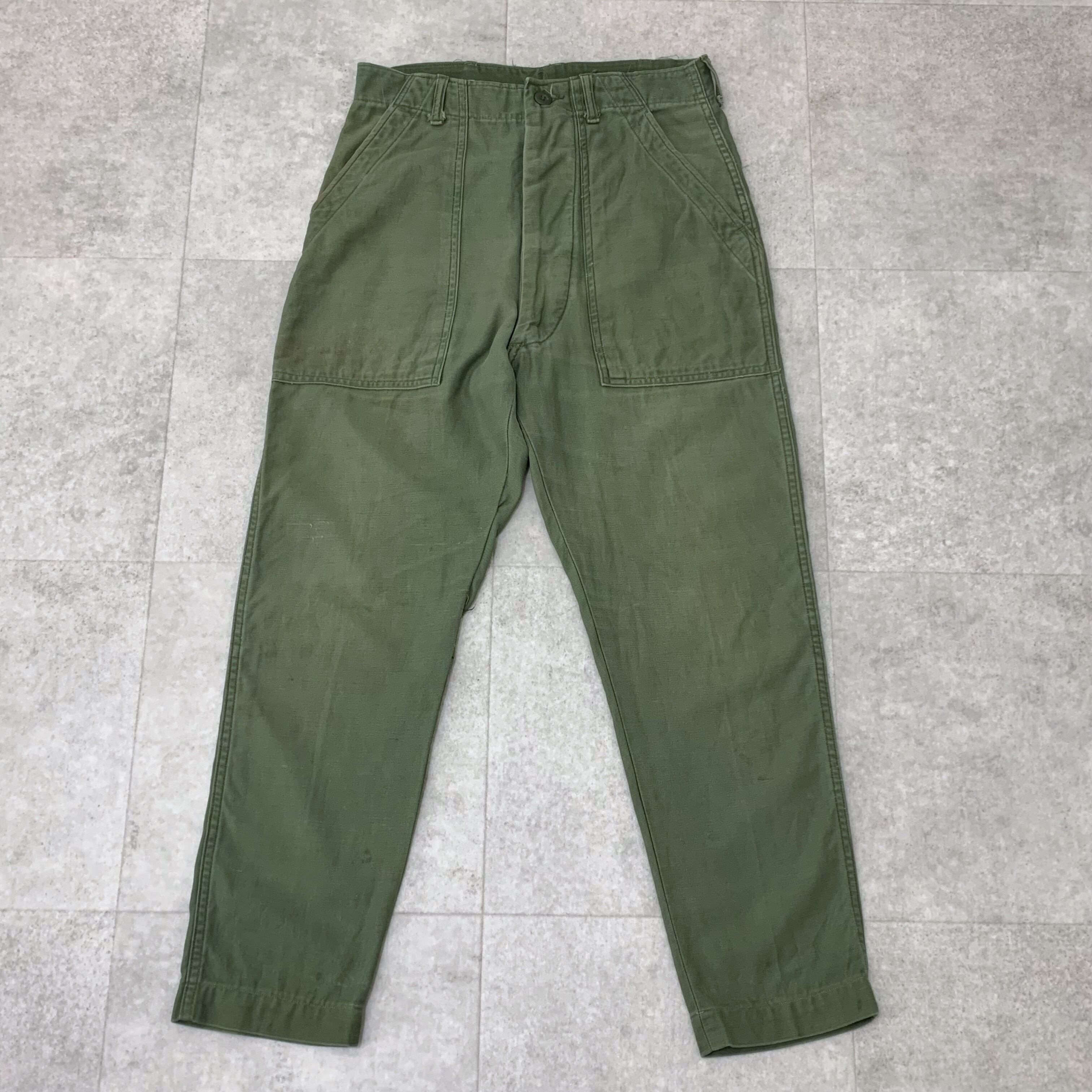 アメリカ軍　60s　OG107　実物　ベイカーパンツ ボタンフライ　ファティーグパンツ　 | FREEKS WEAR powered by BASE