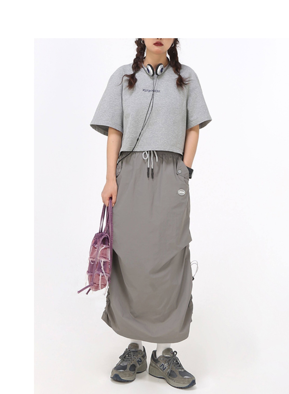 お盆限定価格　draw Cotton Long Skirt Drawstring Long Skirt 【2026051801】 | LE JARDIN BLANC