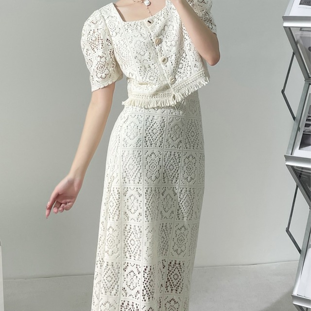 Setup Lace Top Long Skirt LA250409