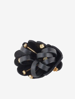 MARNI FLOWER LETHER BROOCH