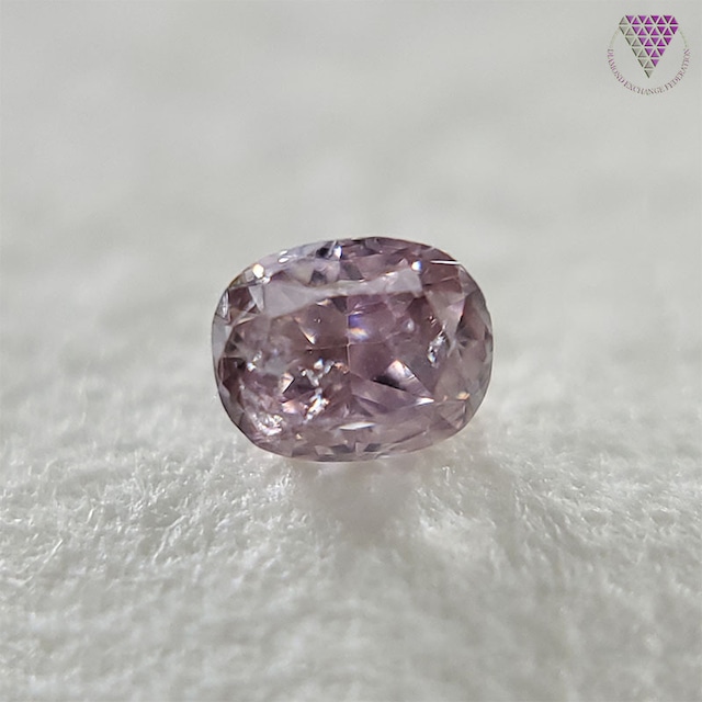 0.061 ct Fancy Purplish Pink I2 CGL 天然 パープリッシュ ピンク ダイヤモンド ルース オーバル