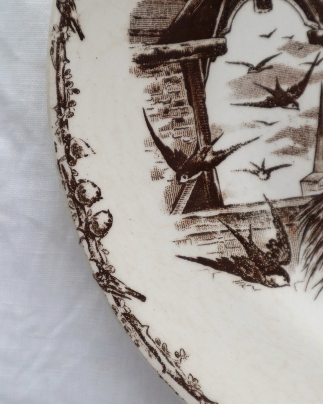 【蚤の市】HB & Cie Choisy le Roi ショワジールロワ ディナープレート/F